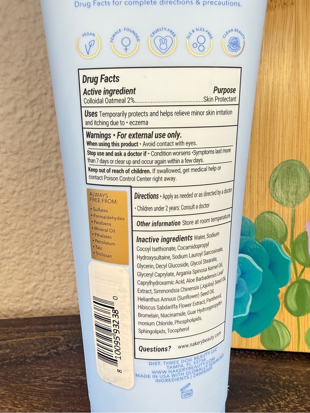 Nakery Beauty Eczema Relief Soothing Face & Body Wash, 10 fl oz - Picture 7 of 14